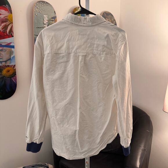 Noah NYC White Pullover Collared Shirt Mens Size Medium - Picture 4 of 7